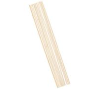 Bâtons en bois pour barbe à papa à la maison. Fabriquées en bois de sapin et de pin, elles sont adaptées au contact alimentaire. Contenu : 10 pièces. Dimensions : 30 cm.