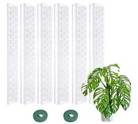 Bâtons en Mousse pour Monstera, empilables, 43,2 cm, Support d'escalade d'intérieur, Support Transparent pour de Jungle, Lierre Vert, Arbre à Argent, idéal pour la santé