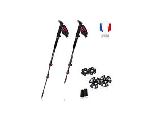 Bâtons Guidetti B-light alu carbon (rubis) Taille unique