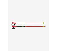 Bâtons Leki Racing rouge brillant noir jaune fluo enfant (paire) - 90
