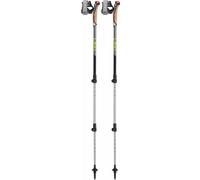 LEKI Bâtons Traveller Aluminium Noir/Argenté/Gris néonyellow 90–130 cm