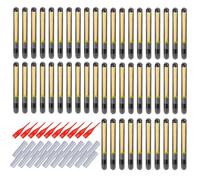 Bâtons lumineux de pêche - Bâtons lumineux à pointe de canne, flotteurs et accessoires de matériel terminal, kit de flotteur de pêche qui brille dans le noir avec une visibilité lumineuse, outils de p