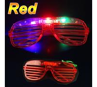 Bâtons Lumineux pour ixd'Halloween,Tube Lumineux Coloré,en Vrac,Décoration de Mariage,Bâton en Mousse,RVB,LED,50 Pièces - Type Red-Sunglasses-5PCS