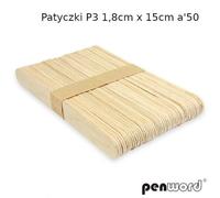 Bâtons P3 1.8cmx15cm 50pcs couleur bois p10