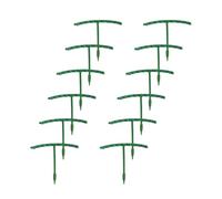 Bâtons pour Support De - 12 Pièces Pointes Demi-Rondes | Grands Enjeux De | pour Jardin, Cour, Pelouse, Balcon, Serre, Paysage Et Utilisation Extérieure, Supports Verts Résistants Aux
