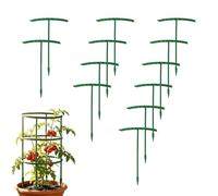 Bâtons pour Support De - 12 Pièces Pointes Demi-Rondes | Grands Enjeux De | pour Jardin, Cour, Pelouse, Balcon, Serre, Paysage Et Utilisation Extérieure, Supports Verts Résistants Aux