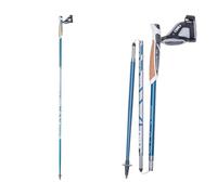 Batons de trail pliables 4 brins tsl outdoor alu 4 cork azur bleu