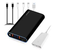 BatPower 98Wh Puissance élevée Portable USB C Puissance Mobile Compatible avec MacBook Pro Air USB-C Portable Chargeur de Portable Batterie Externe & Mince 120W PD USB-C Adaptateur avec USB QC