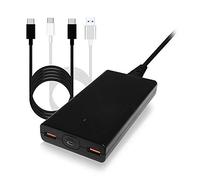 BatPower P120B Puissance élevée Mince 120W USB-C Chargeur de Portable Compatible avec HP Dell Razer Lenovo Surface Book 3 2 Pro X Laptop PD USB C Source de Courant Ordinateur Tablet Type C Adaptateur