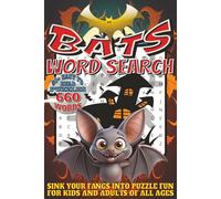 Bats Word Search: Easy To Read Print With 50+ Puzzles About Bats, Wildlife, Nocturnal Animals, And More | 6x9 inch, 110 pages | Gift For Holidays, Vacations, and Spare Time
