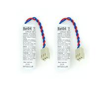 BATSÉCUR - Lot 2 Piles Alarme BAT04 Compatibles BATLi04, D8903, LI04, MGL956439 DAITEM Hager 3.6V 2Ah - 3.6V 2.7Ah Li-SOCl2