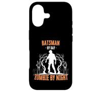 Batsman by Day Zombie by Night Fun Halloween Creepy Cricket Coque pour iPhone 17