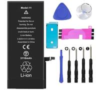 Batt - Kit de remplacement de batterie pour iPhone 11 comprenant un autocollant étanche, un tournevis, une ventouse, un outil de levier - réparation de smartphone à faire soi-même, accessoires de