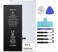 Batt - Kit de remplacement de batterie pour iPhone 5 comprenant tournevis, ventouse, outil de démontage - réparation de smartphone, réparation de batterie, mise à niveau de batterie iPhone,