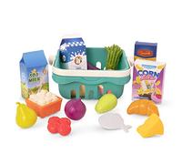 Battat B. Toys - Jouer à la Nourriture et au Panier - 18 pièces de Nourriture pour Jouets - Épicerie, Cuisine, Jouet de Cuisine - Jeu d'éveil pour Tout-Petits et Enfants - 2 Ans et +