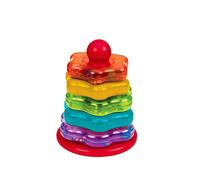 Battat - Anneaux à empiler - Jouet pour bébé à empiler - 5 Anneaux Arc-en-Ciel - Jouets de développement pour bébés, Tout-Petits - 1 an +
