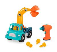 Battat - Camion-Grue démontable à Assembler avec perceuse-Jouet