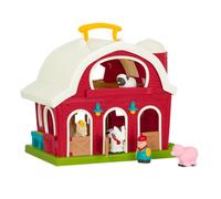 Battat - Classic Barn Playset - Farm Toys for Toddlers - Farm Animals - Farmer's Barn with Carry Handle - 18 Months + - Big Red Barn
