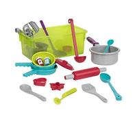 Battat ??Cooking Set ??Pretend Play Toy Dishes Set - Plastic Kitchen Toys For Toddlers 3 Years + (21-Pcs)