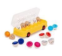 Battat Education - EggXpress Yourself! - Jouet en Forme d'œuf pour Tout-Petits et Enfants - Œufs Assortis - Correspondance des Lettres et des Couleurs - Jeu de tri - 18 Mois et +