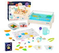 Battat Education Boîte lumineuse de traçage - Table lumineuse pour enfants - Lumières sensorielles - Planche lumineuse pour enfants - Kit scientifique éducatif - 3 ans et plus - Explorateur lumineux