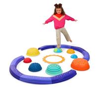 Battat Education - Balance Beam for Kids - Interlocking Balancing Beams - Sensory pods - Active Play for Toddlers, Kids - 3 Years + - Step & Feel Solar System