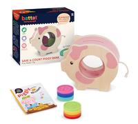 Battat Education - Tirelire pour Enfants - Jouet éducatif en Forme de Cochon - Jeu de développement - Motricité Fine - 18 Mois et +