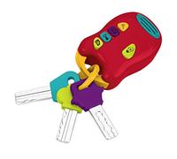 Battat - Ensemble de clés Jouets Lumineuses et sonores - 3 clés et télécommande avec 4 Sons Amusants - Mini Lampe de Poche - 10 Mois et +