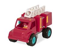 Battat - Jouet Camion de Pompiers et Figurines - Camions Classiques pour Les Tout-Petits - Jouet Camion de Pompiers Rouge - Roues en Caoutchouc Souple, 18 Mois Plus