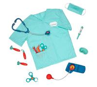 Battat BT2693Z - Kit du Petit Docteur - Tenue de Médecin Enfant avec Accessoires pour Jeu de Rôle - 11 Instruments Médicaux avec Masque & Tunique - Jouet d'Imitation pour Enfant - Dès 3 ans