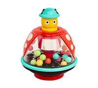 Battat Popping Toy for Toddlers - 20 Small & Colorful Balls - 12 Months + - Ladybug Pushtop, BT4798Z