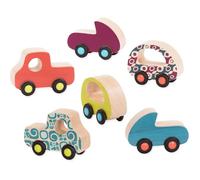 Battat Les Wheee-Lees gratuits - Voitures en Bois - Ensemble de Voitures colorées pour Tout-Petits et Enfants - Véhicules en Bois