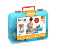 Battat - Mallette Deluxe Builder - Blocs de Construction à emboîtement STIM - Jeu de 113 pièces - Blocs et Mallette de Transport - Jouet éducatif - 2 Ans et +