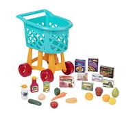 Battat - Panier d’épicerie - Chariot de Courses de Luxe avec Aliments et Accessoires pour Jeux d’Imitation - pour Enfants de 3 Ans et Plus (23 pièces)