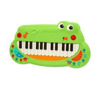 Battat- Toddler Piano Toy - Instrument de Musique pour Enfants - Piano à Clavier Animalier avec 5 réglages d'instruments - Piano Crocodile - 2 Ans +
