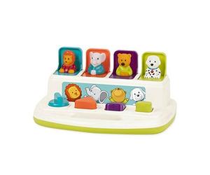 Battat - Pop-Up Pals - Color Sorting Animal Push & Pop Up Toy For Kids 18 Months +