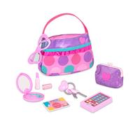 Battat Sac à Main Jouet de Princesse pour Enfant, 8 pièces - Rose | Comprend 8 pièces au total : sac, porte-monnaie, téléphone, compact, rouge à lèvres, lunettes, carte et clés, 3 ans et +