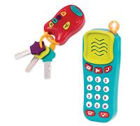 Battat- Ensemble De Téléphone Portable Et Trousseau De Clés ? Jouet De Premier Âge ? Pour Enfants De 10 Mois Et Plus (2 Pièces), Bt2629z