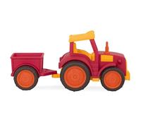 Tracteur Rouge avec remorque Multicolore