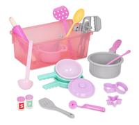 Li'l Woodzeez Play Circle Battat Accessoires de Cuisine pour Enfants, Set de Vaisselle, Set de casseroles, Cuisson - Jouets, Accessoires de Cuisine, Vaisselle de Jeu à partir de 3 Ans (21 pièces)