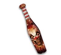 BATTE BASE-BALL CLOWN GONFLABLE 90CM Rouge, Bordeaux