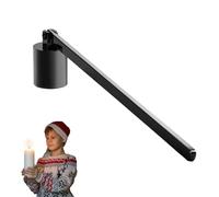 Batte de bougie - Sans mèche décorative avec tête cloche pour un contrôle de flamme sans fumée - Outil de bougie Taper - En métal - Bouchon de feu - Échelle de cire originale pour la décoration de la