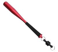 Batte de pêche avec boucle magnétique, alliage d'aluminium, poignée antidérapante en EVA et design d'expédition humain pour pêcheurs (rouge)