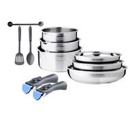 Batteire De Cuisine 10 Pièces Acier Inoxydable Arthur Martin Am9841