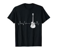Battement de Coeur De La Guitariste Guitare T-Shirt
