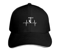 Battement de Coeur Joueur de Ligne Drapeau américain Casquette de Baseball Unisexe Casquette de Sport réglable Casquette de Camionneur Chapeaux Classique Hip Hop Chapeau à Pointe