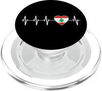Battement de Coeur libanais J'aime Le Drapeau du Liban PopSockets PopGrip pour MagSafe
