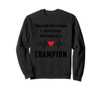 Battement de cœur avec cœur pour les champions Sweatshirt