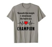 Battement de cœur avec cœur pour les champions T-Shirt