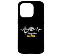 Battement de cœur avec Un fauçon pèlerin, Oiseaux, fauconnerie, Observation d'oiseaux Coque pour iPhone 15 Pro